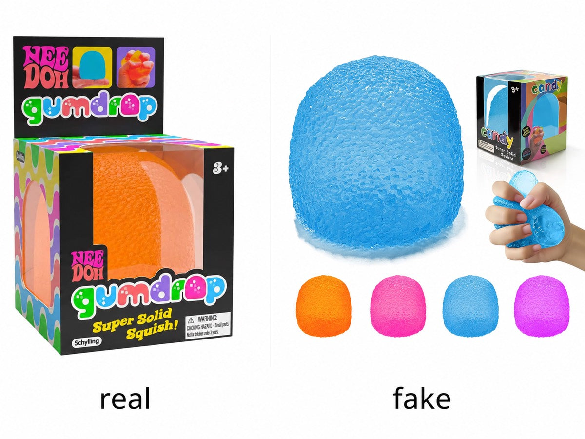 Authentic versus lookalike product comparison